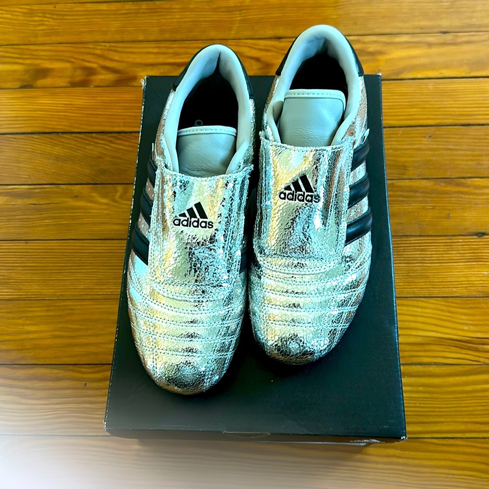 Adidas Silver Taekwondo Sneakers